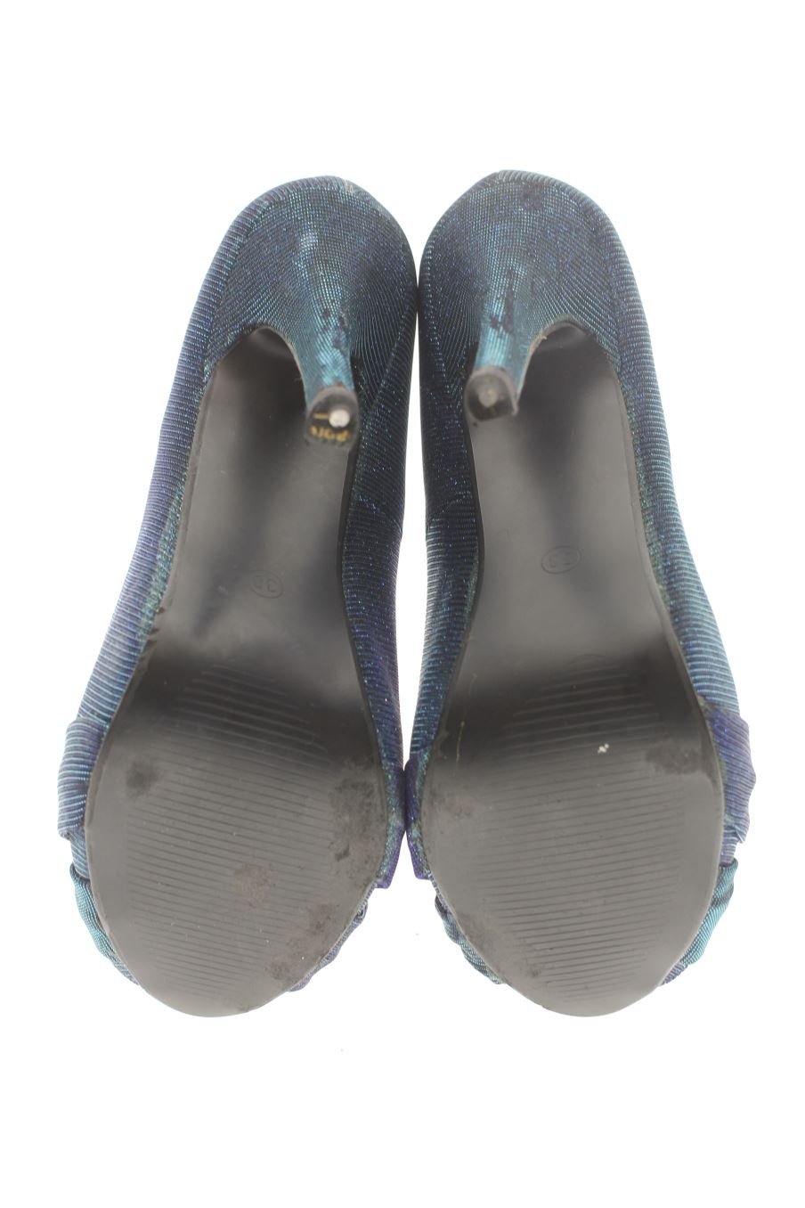 Zapatos de tacon de BELLES de la talla 38, de color azul de