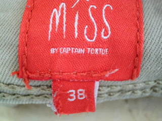 Vaquero de Miss Captain TREND de la talla 38, de color verde de ropa vaquera