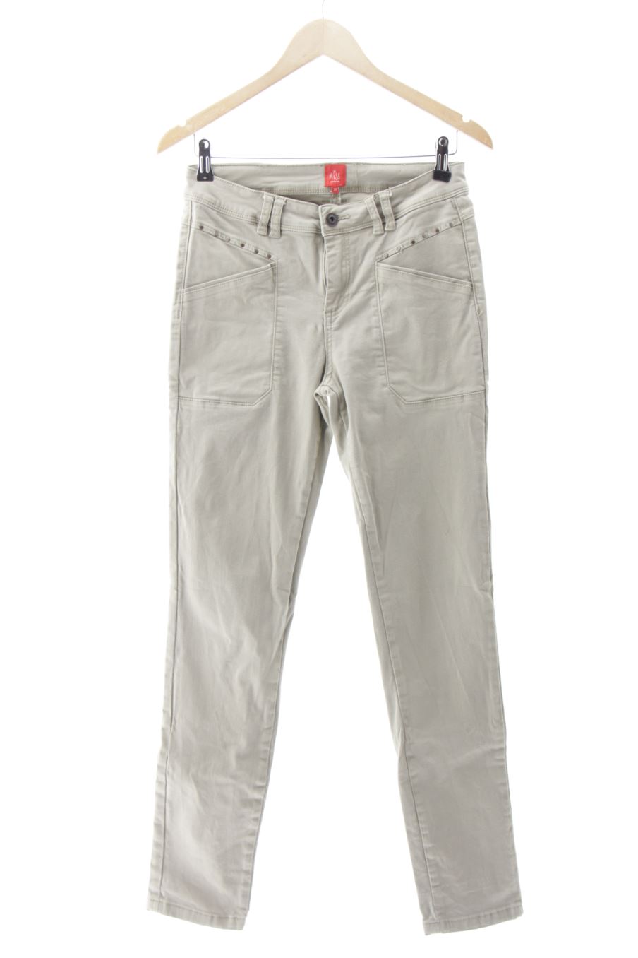 Vaquero de Miss Captain TREND de la talla 38, de color verde de ropa vaquera