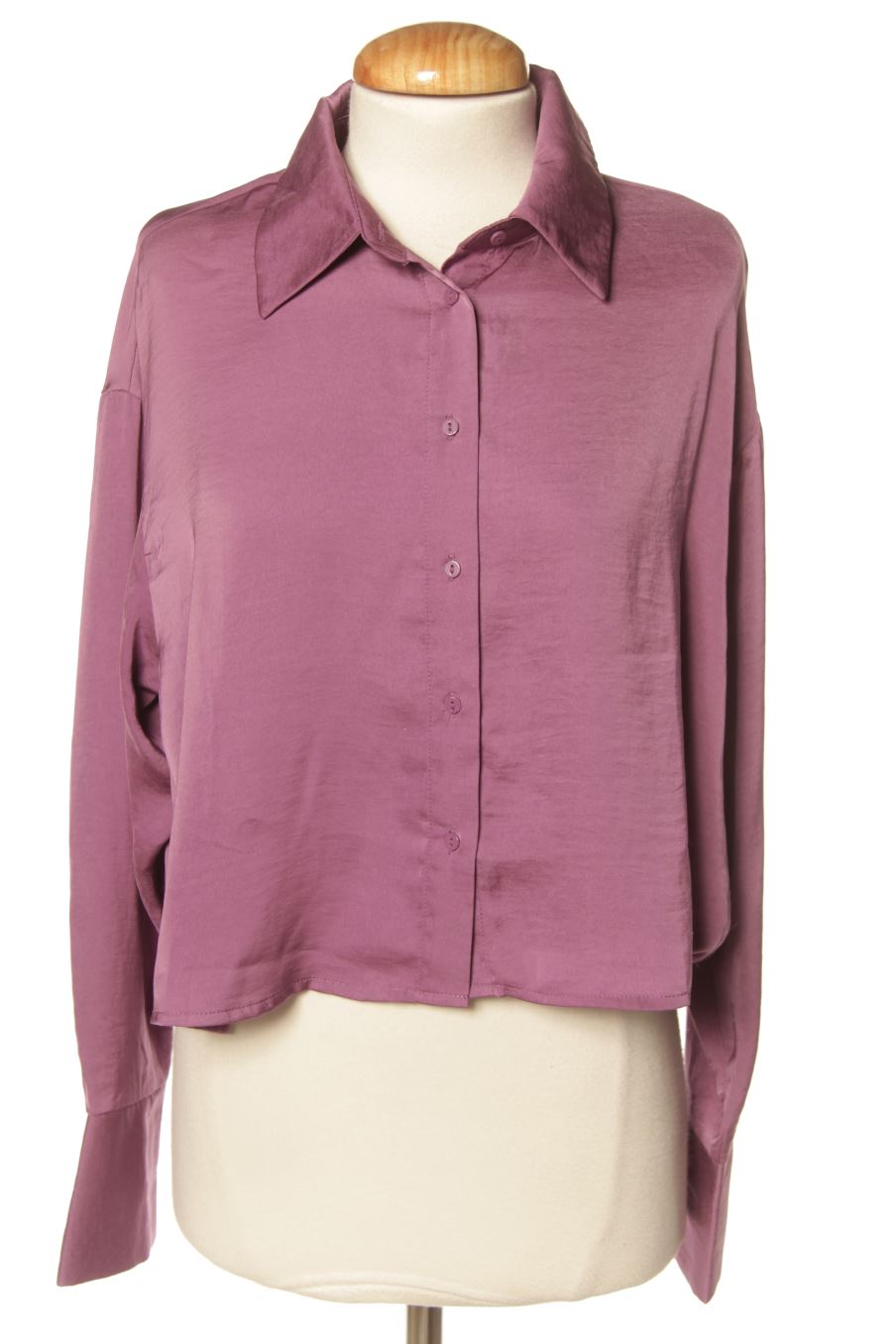 Chemise Stradivarius de la taille S, de couleur pourpre