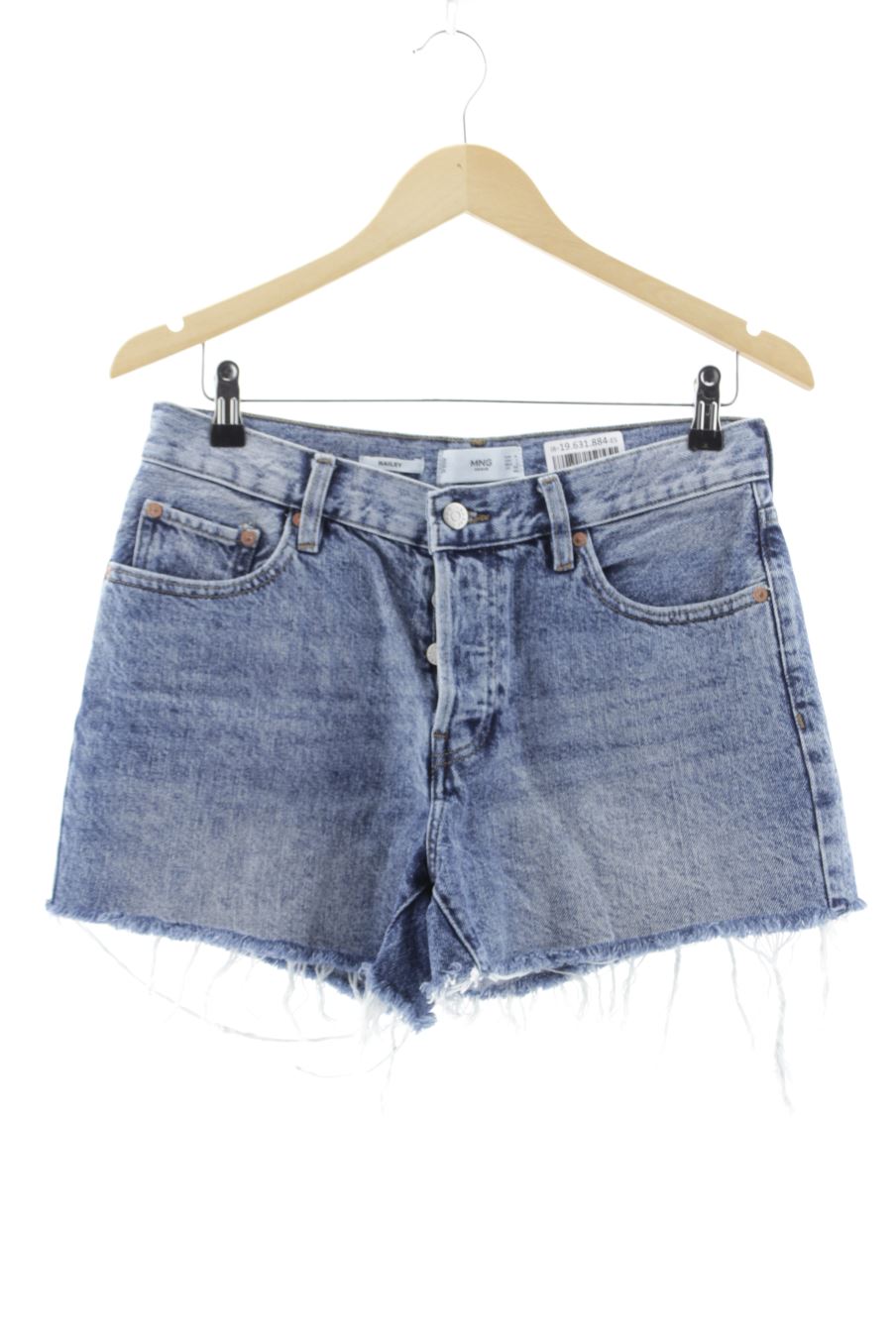 Kurze Hose von Mango Größe 36, Farbe Blau, aus Jeanskleidung für