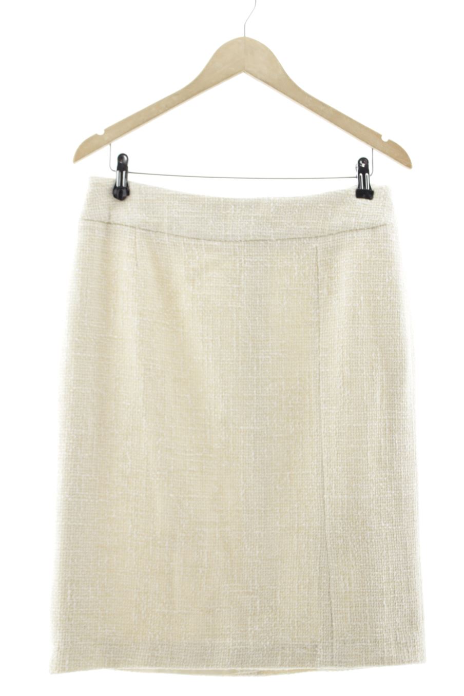 Falda de Drape Elegance de la talla 44, de color blanco