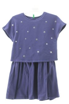 Aufwändiges Kleid 128 Benetton
