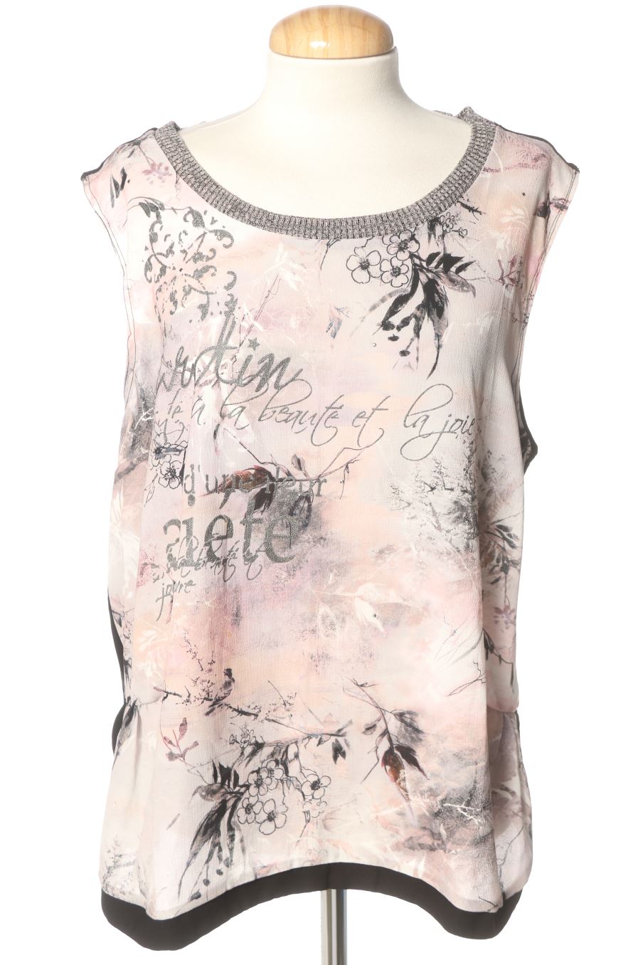 Blusa a maniche corte de Punto roma de la talla XL, de color stampato