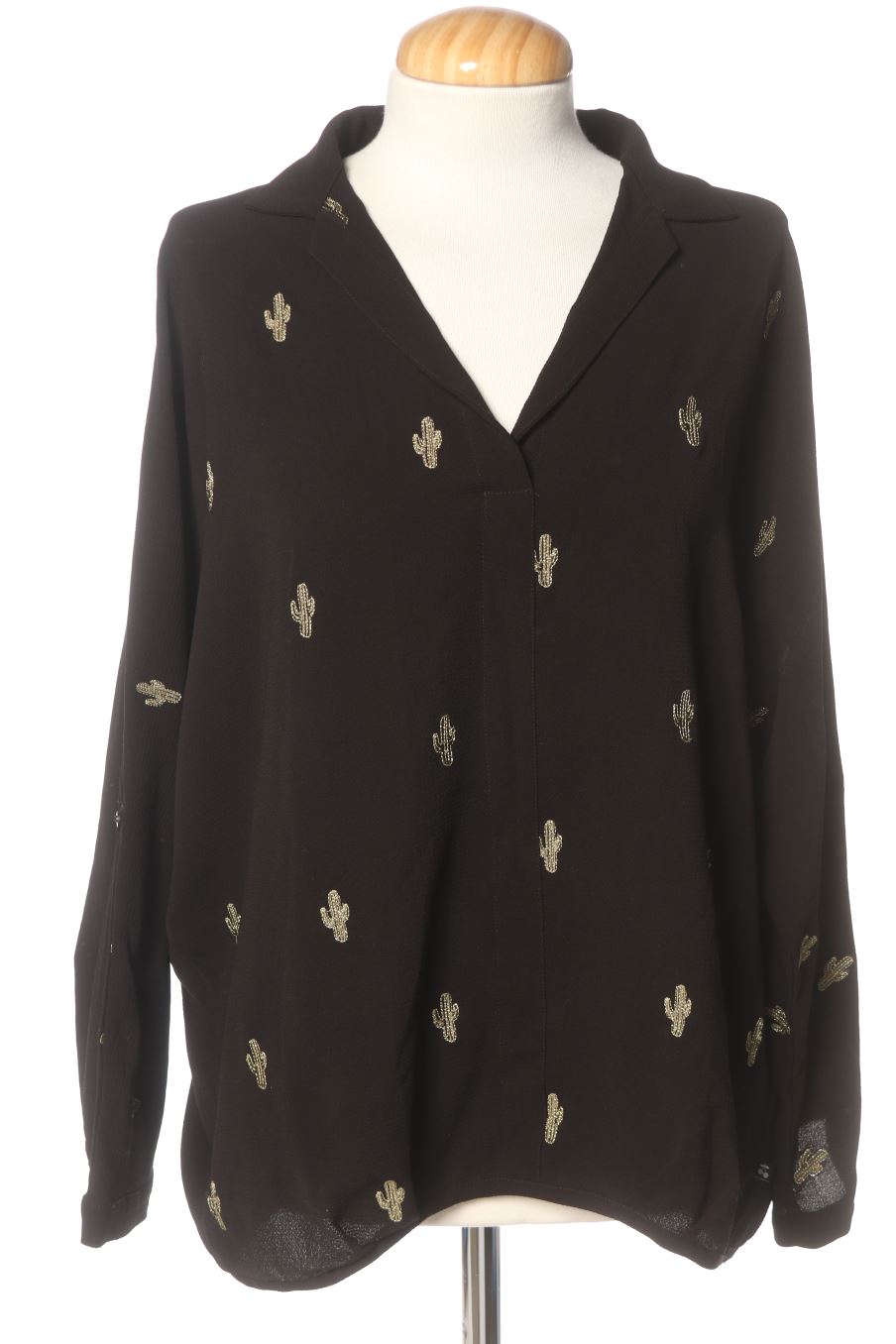 Langärmelige Bluse von Le temps des cerises Größe L, Farbe Aufdruck, für
