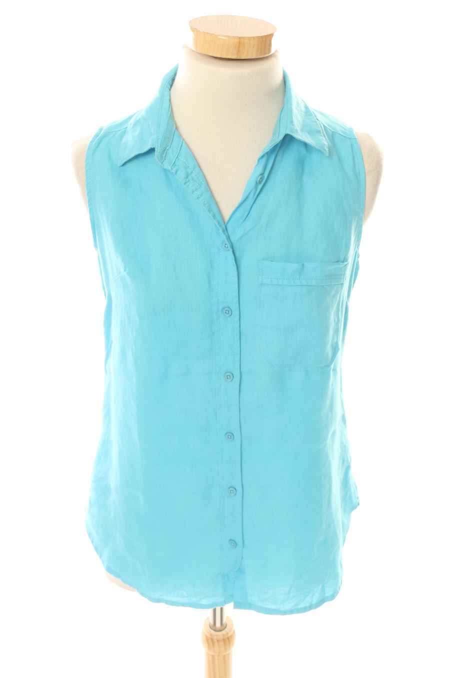Chemise sans manches Etam de la taille 34, de couleur bleu
