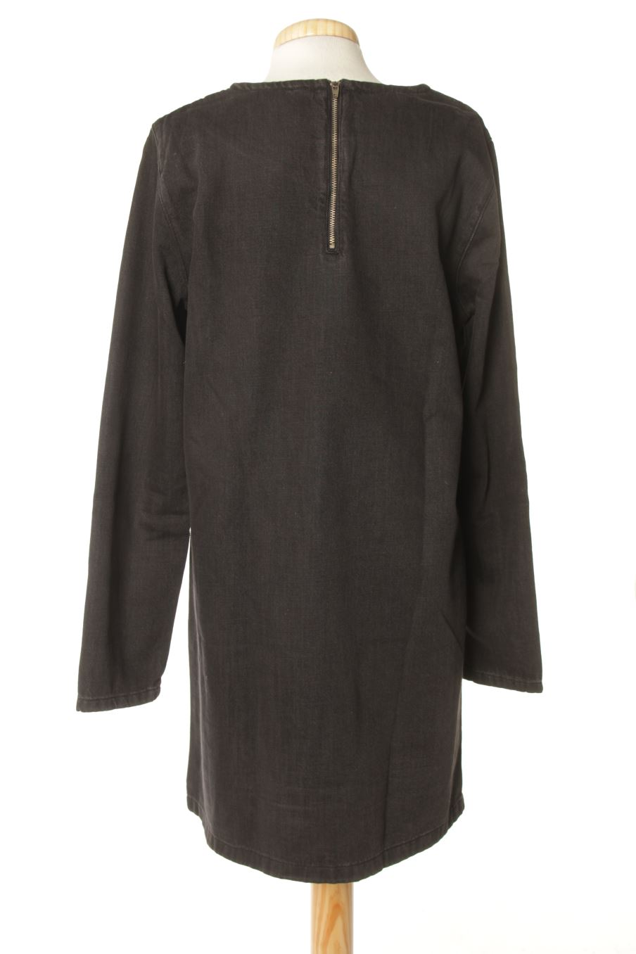 Vestido casual de Mango de la talla L, de color negro de ropa vaquera