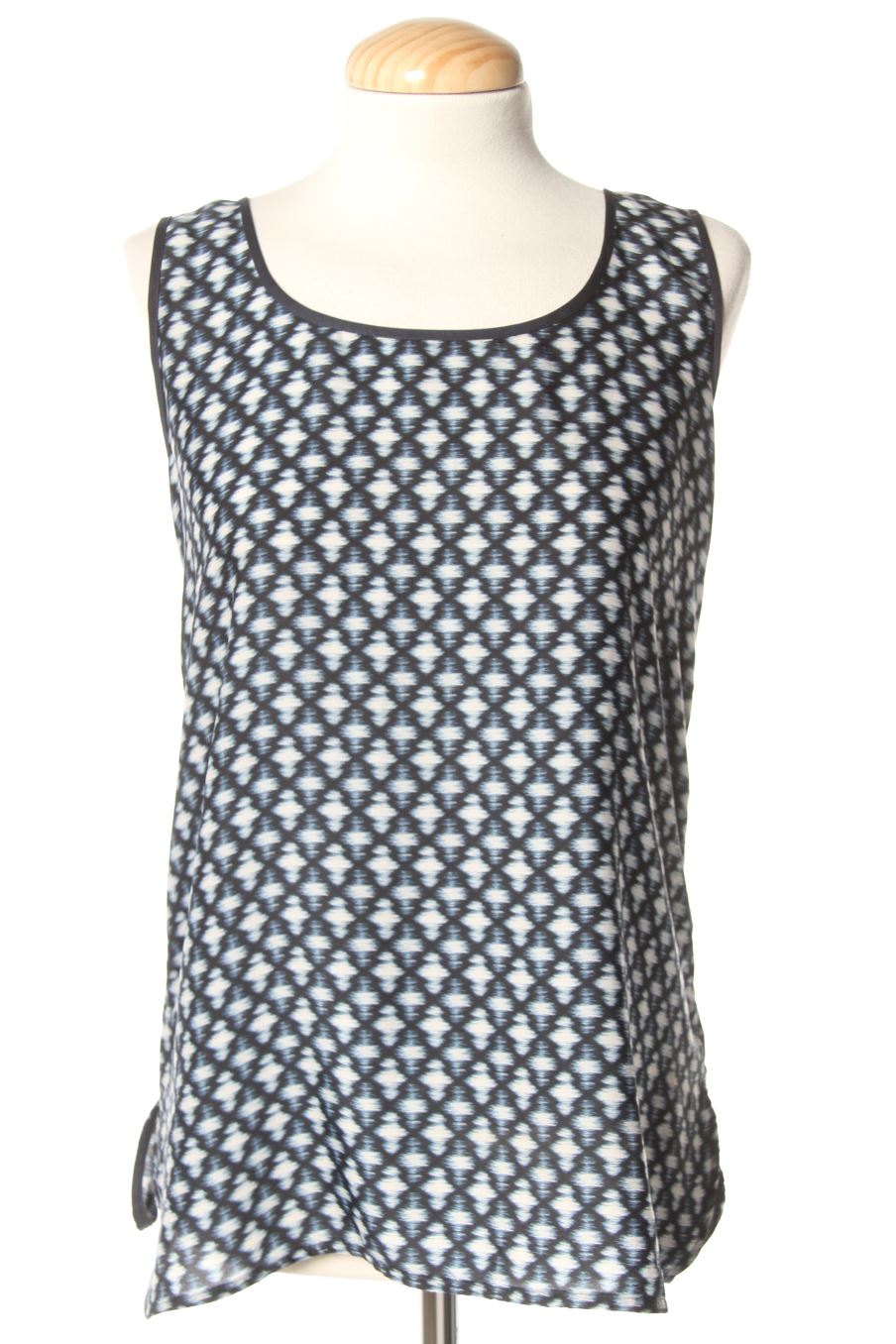 Aufwändiges Top von Mango Größe S, Farbe Marineblau, für