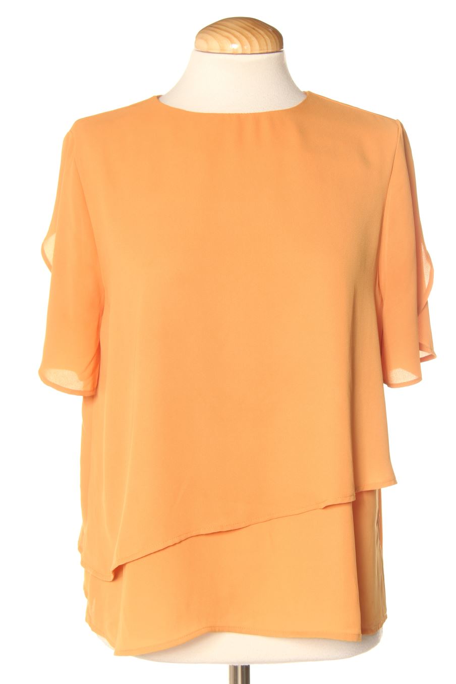 Blusa de manga corta de Mango de la talla S, de color naranja