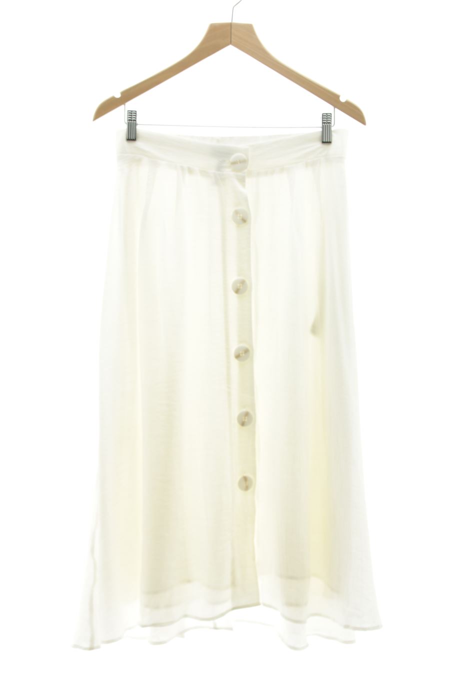 Falda de Stradivarius de la talla L, de color blanco
