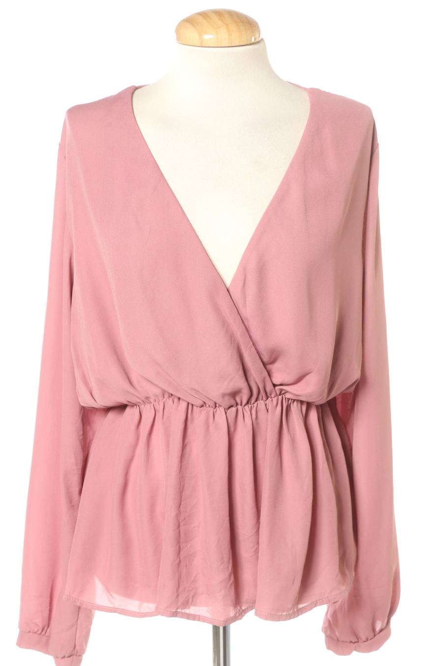 Blouse à manches longues BACHATA de la taille L, de couleur rose