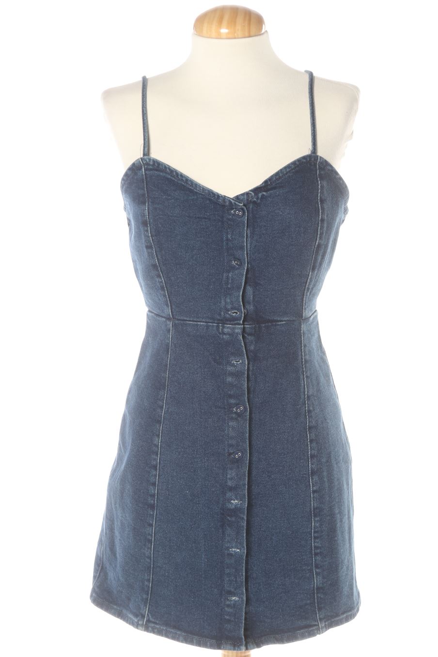Vestido casual de Pull & Bear de la talla 38, de color azul