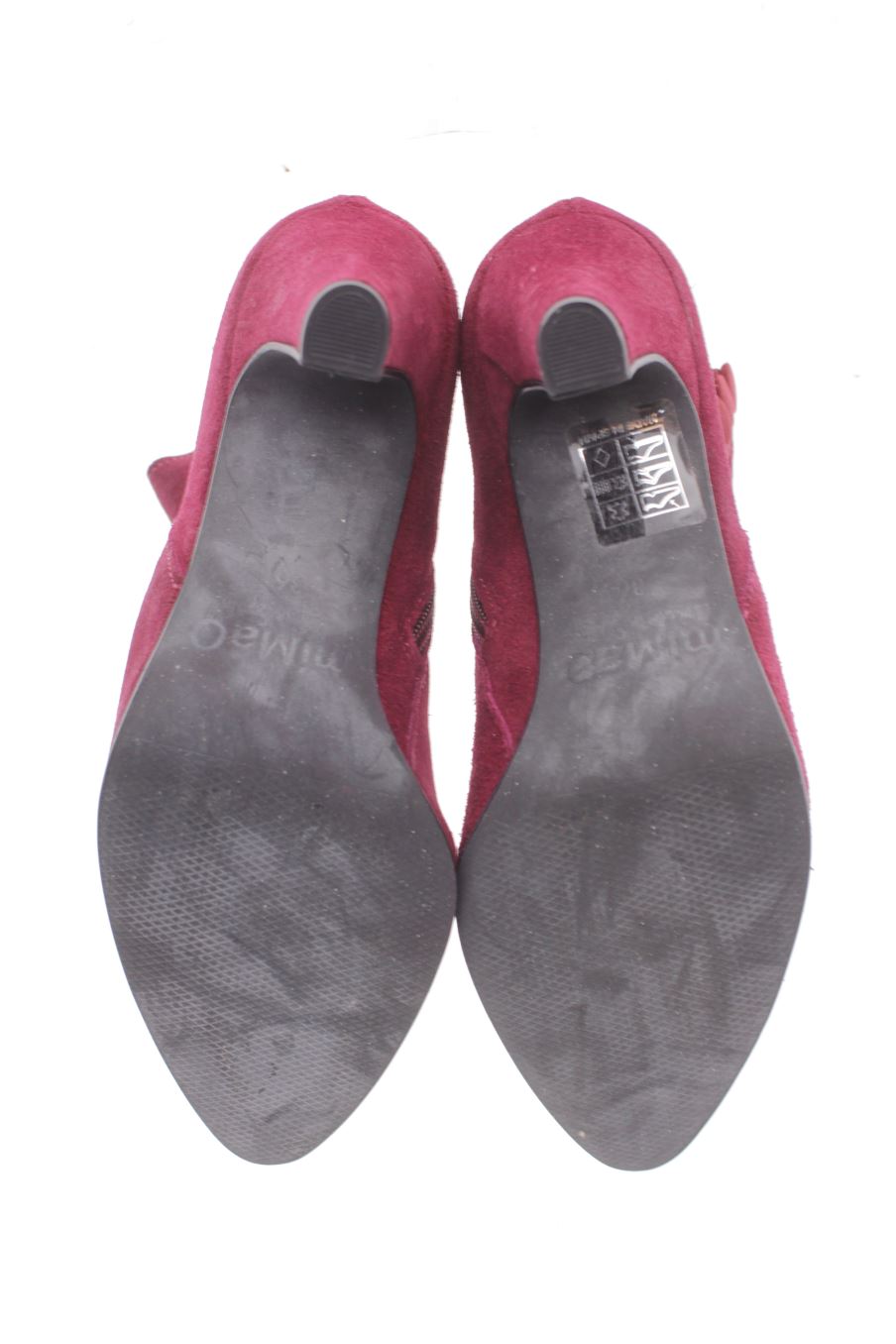 Botines de Mimao de la talla 36, de color burdeos de