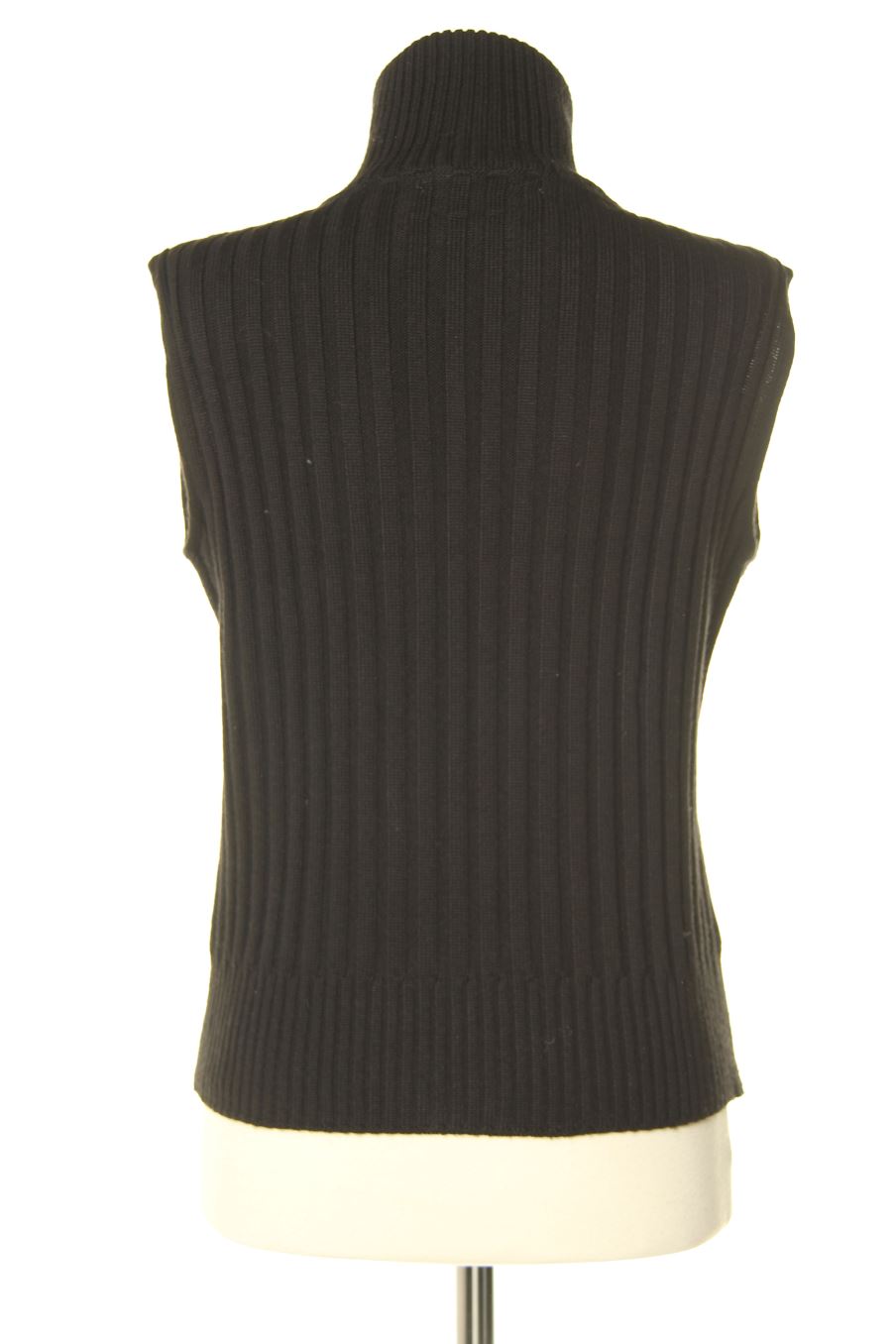 Chaleco de tela de Bluton de la talla M, de color negro