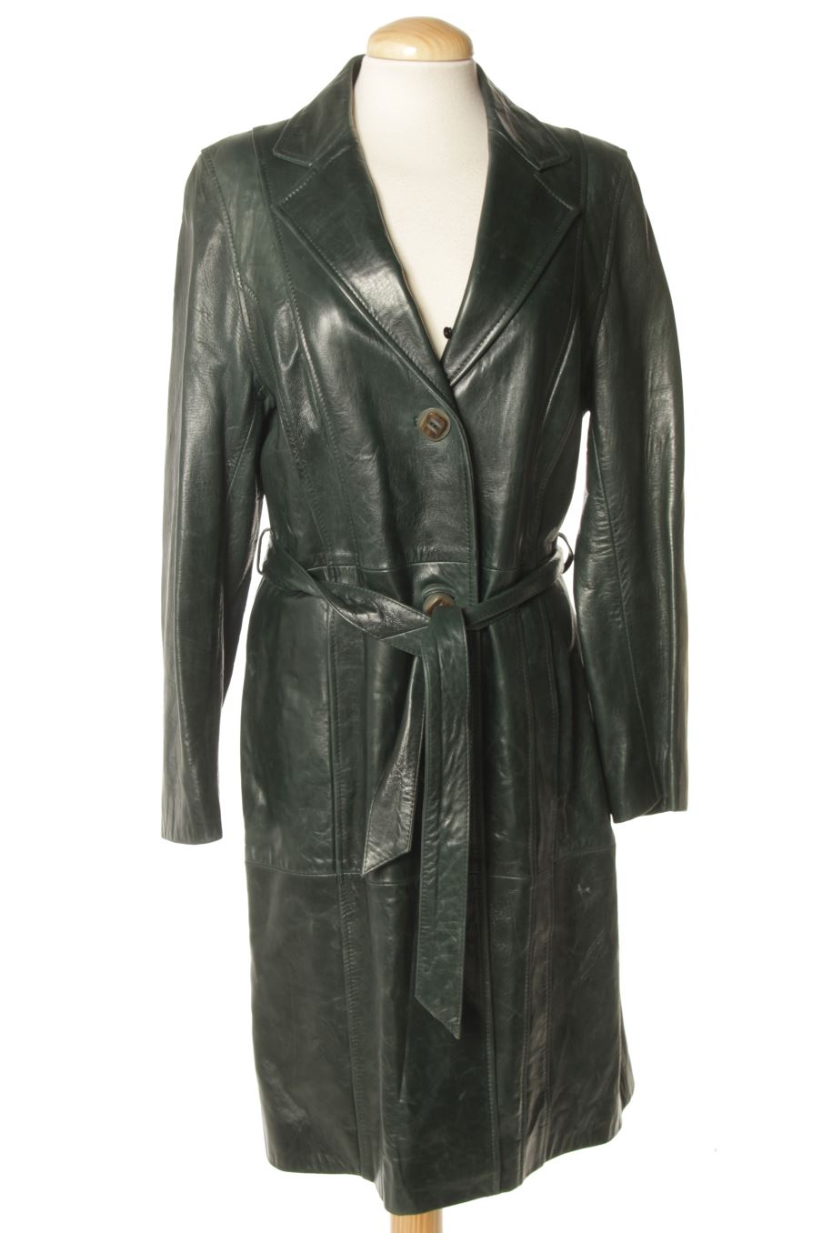 Abrigos de PERCENTIL peleteria de la talla 42, de color verde de piel