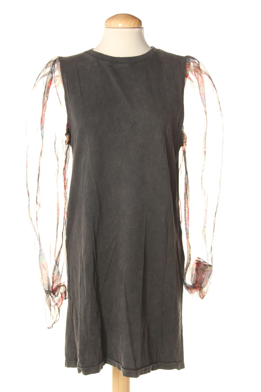 Vestido casual de Zara de la talla S, de color gris