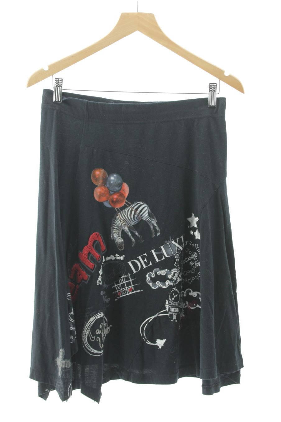 Jupe Desigual de la taille XL, de couleur noir