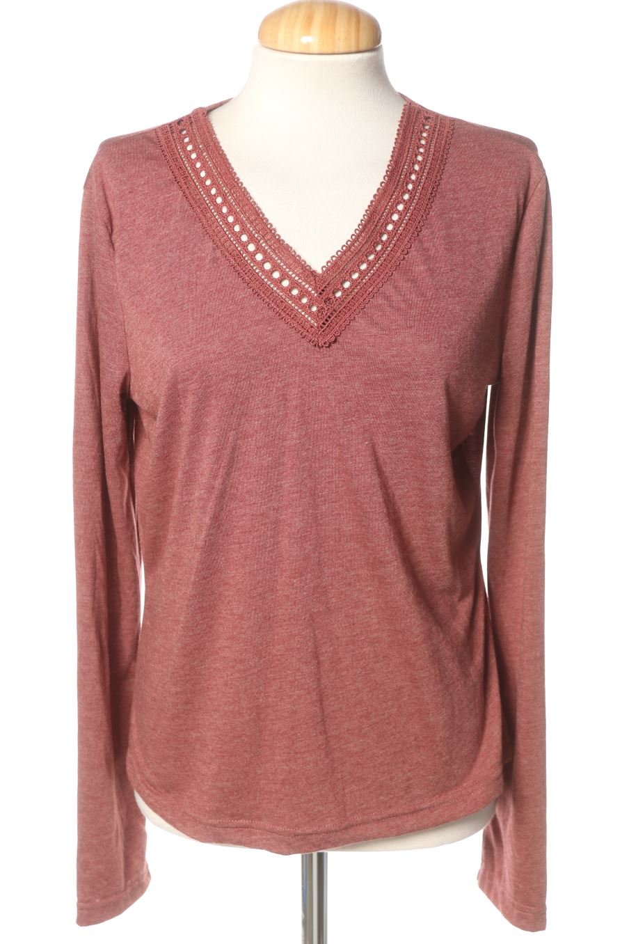 Camiseta manga larga de PERCENTIL de la talla M, de color burdeos