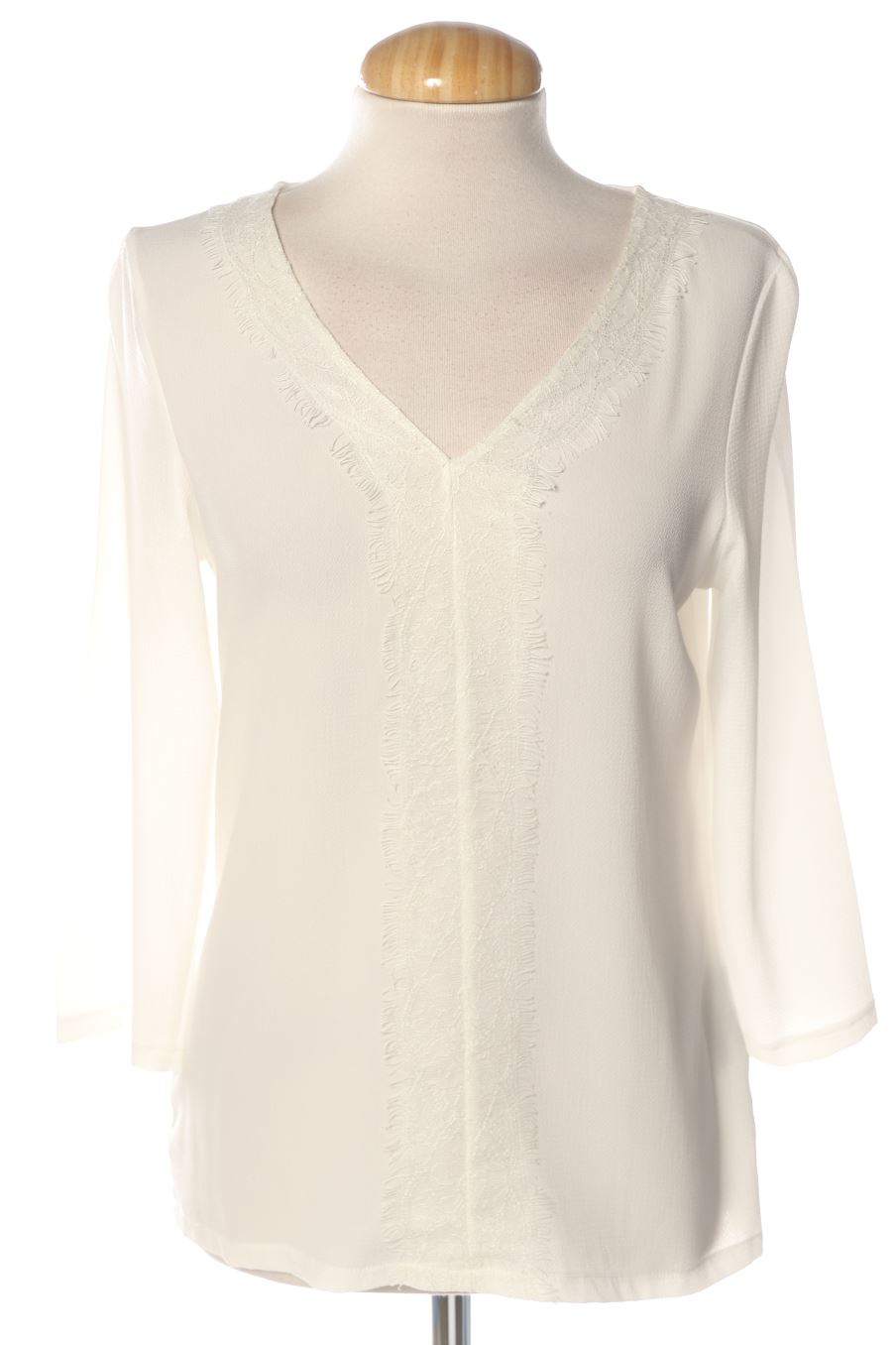 Blouse à manches longues Un1deux2trois3 de la taille 36, de couleur blanc
