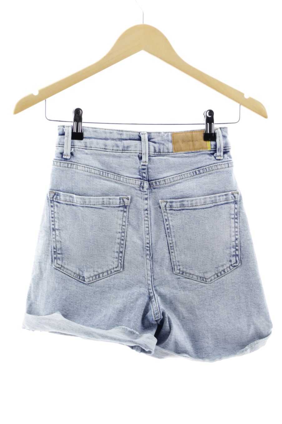 Pantalones cortos de Stradivarius de la talla 32, de color azul de ropa vaquera