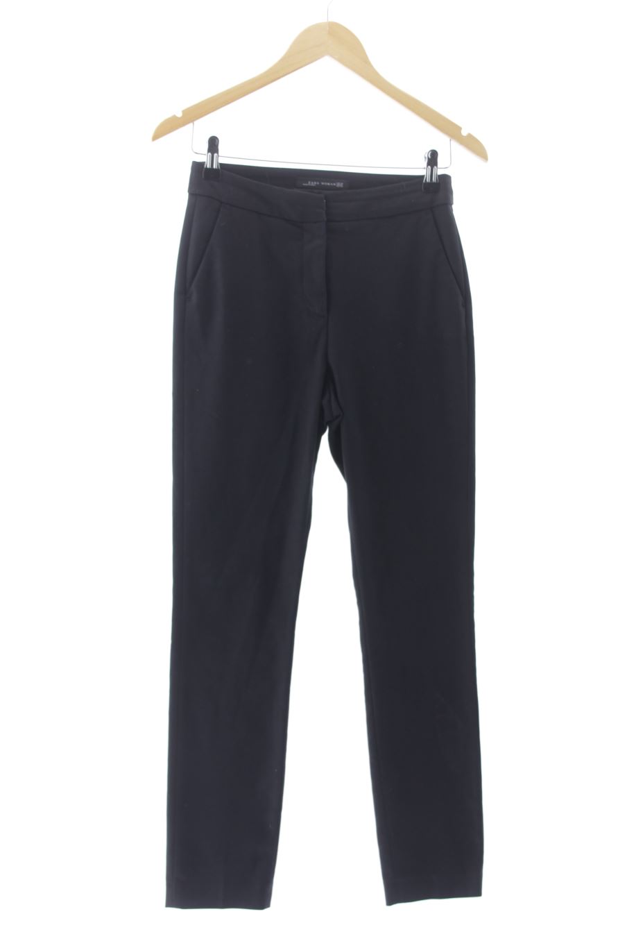 Pantalon Zara de la taille 34, de couleur noir
