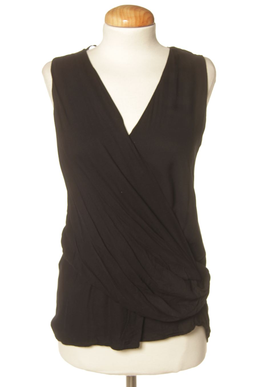 Blusa de manga corta de Mango de la talla XS, de color negro