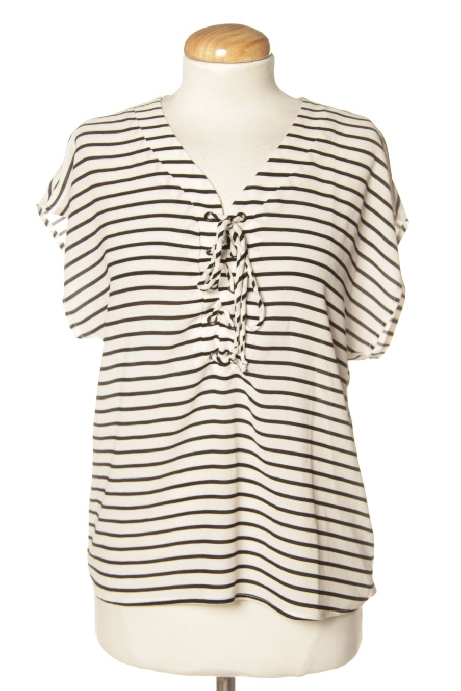 Blouse à manches courtes YCOO de la taille M, de couleur rayures