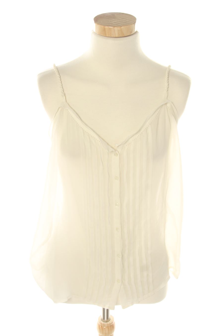 Top de Mango de la talla XS, de color blanco