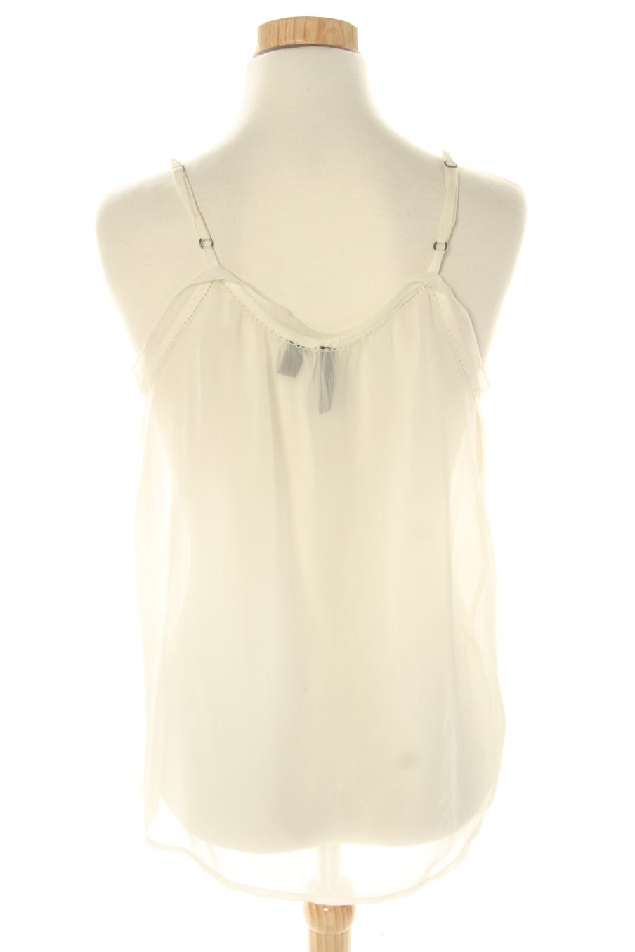 Top de Mango de la talla XS, de color blanco