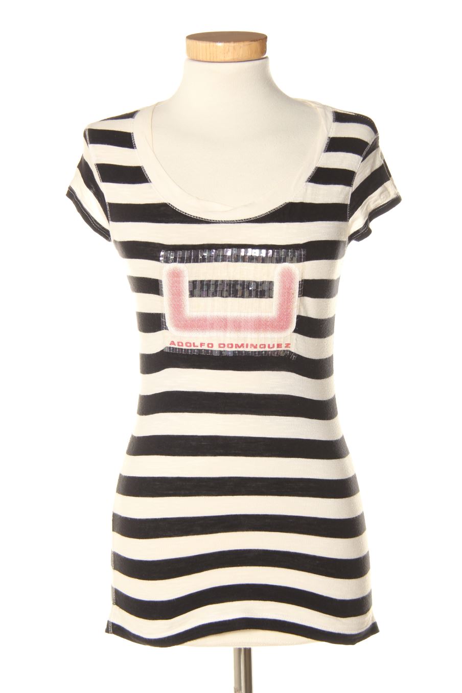 Camiseta de U (by Adolfo Dominguez) de la talla XS, de color rayas