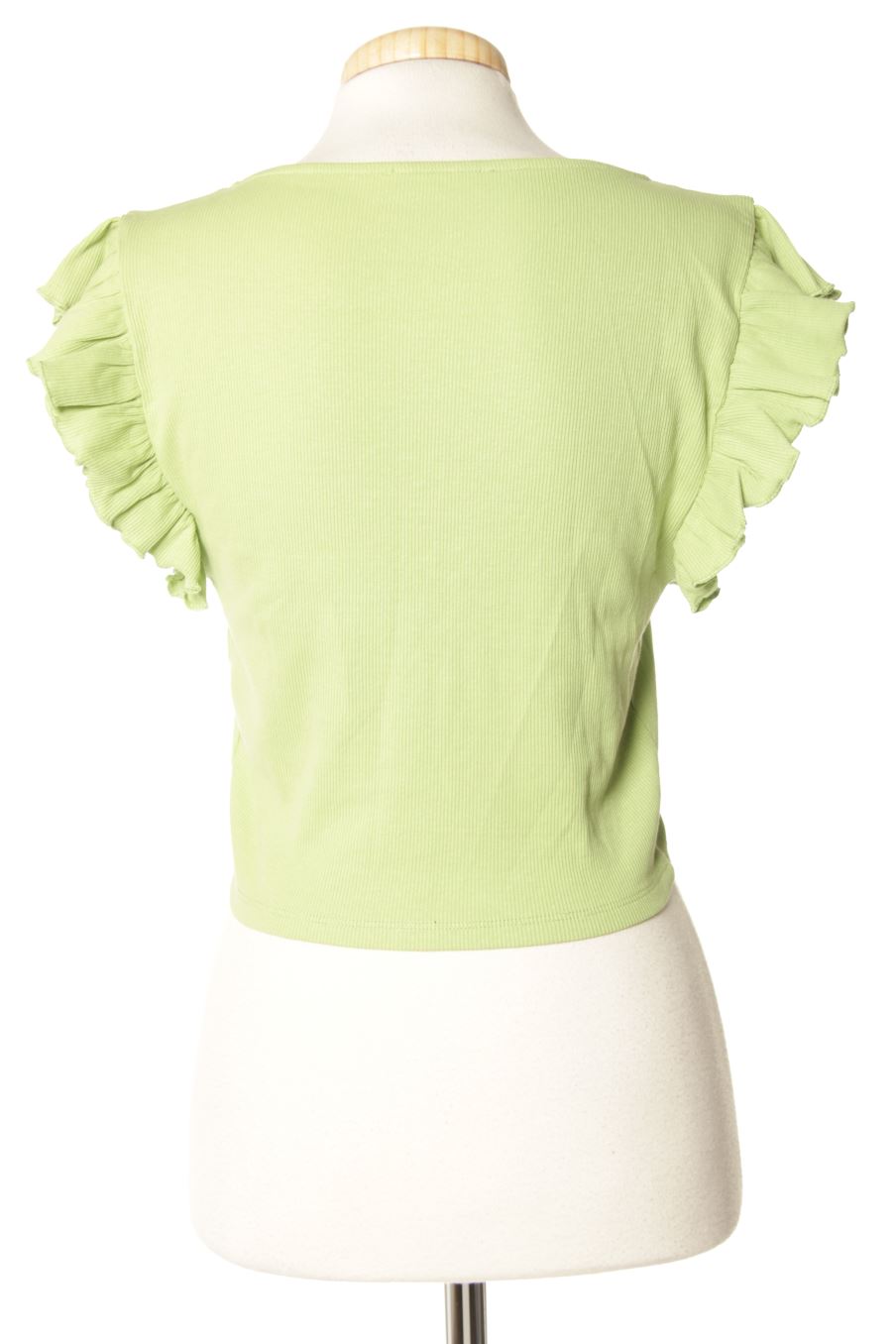 T-shirt Zara de la taille L, de couleur vert
