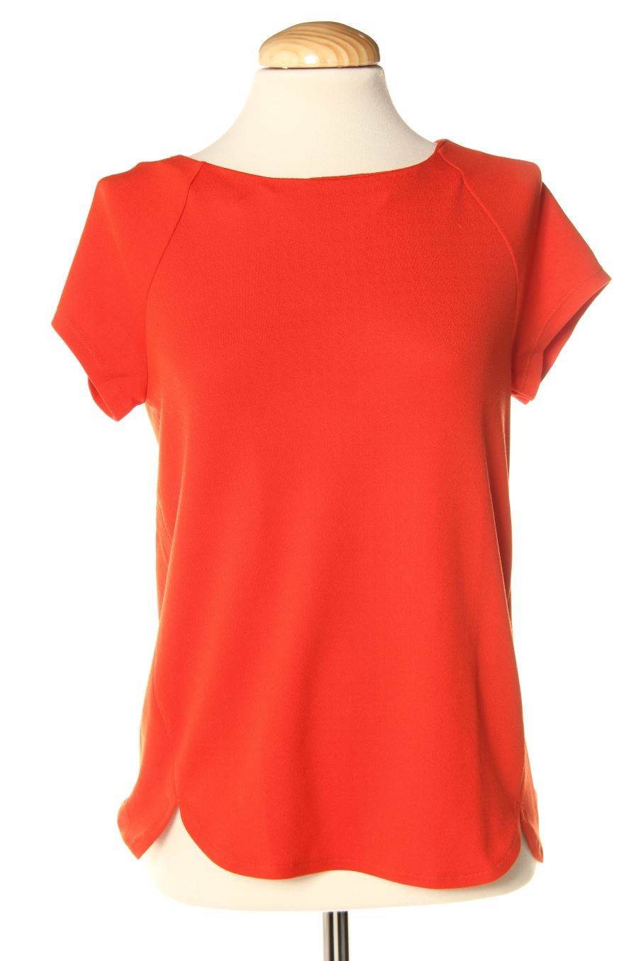 Blouse à manches courtes Camaieu de la taille S, de couleur orange