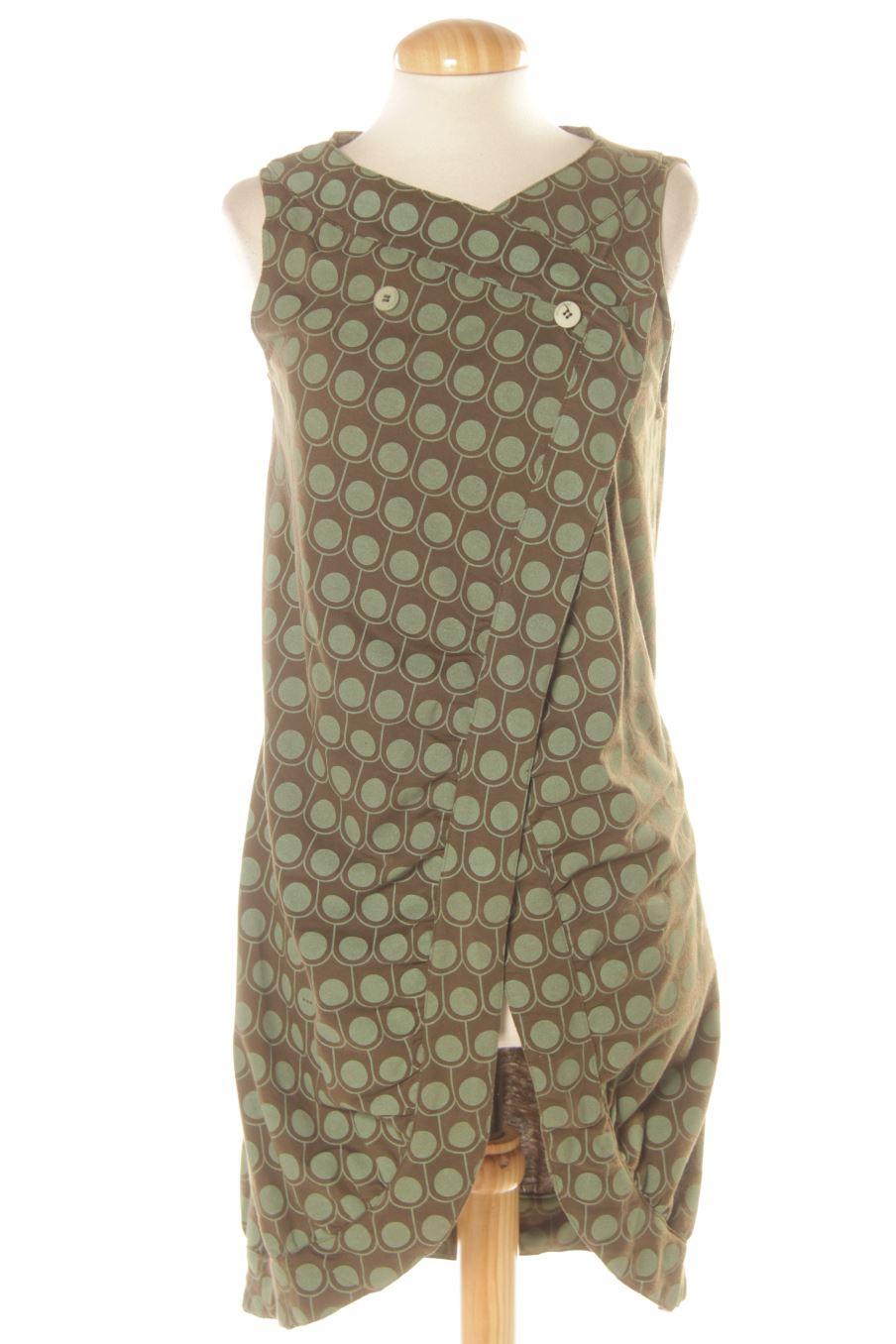 Gilet di stoffa de Skunkfunk de la talla S, de color verde