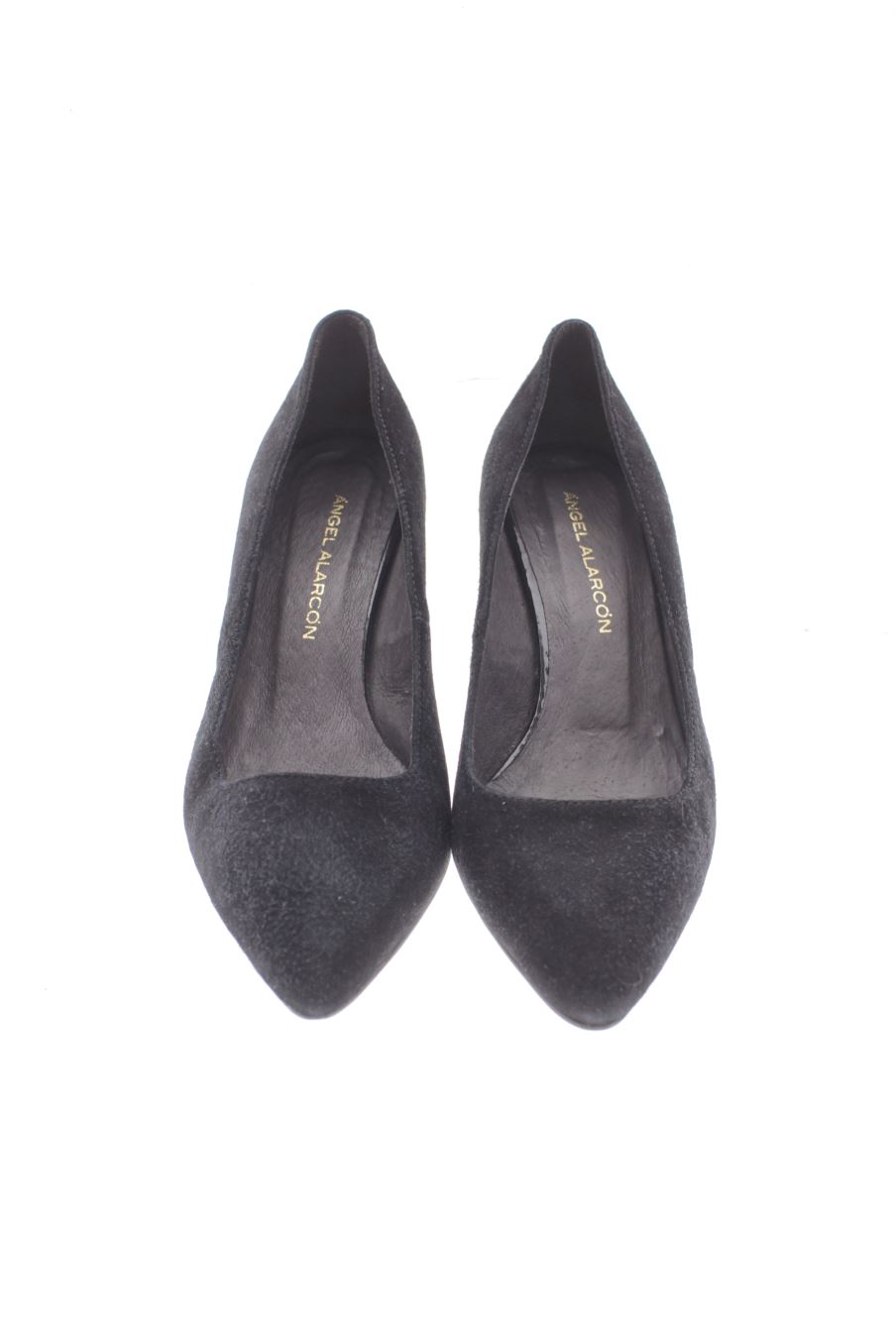 Zapatos de tacon de Angel Alarcon de la talla 35, de color negro de
