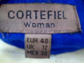 Pantalon Cortefiel de la taille 40, de couleur bleu