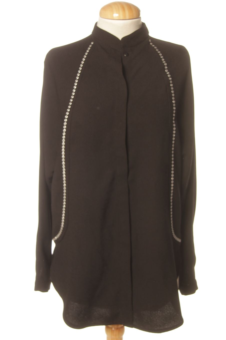 Blouse à manches longues Mango de la taille S, de couleur noir
