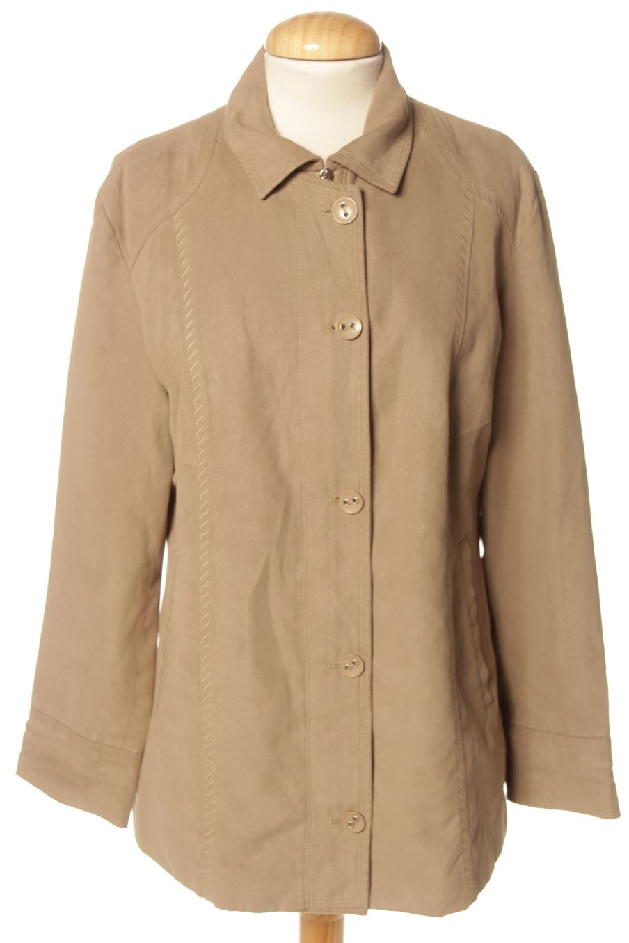 Blouson solanas de la taille S, de couleur beige