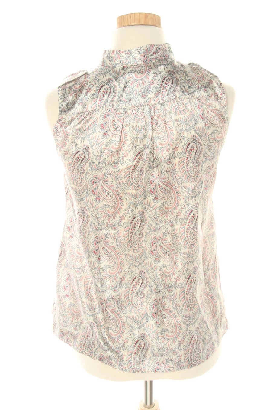 Top de Mango de la talla S, de color estampado