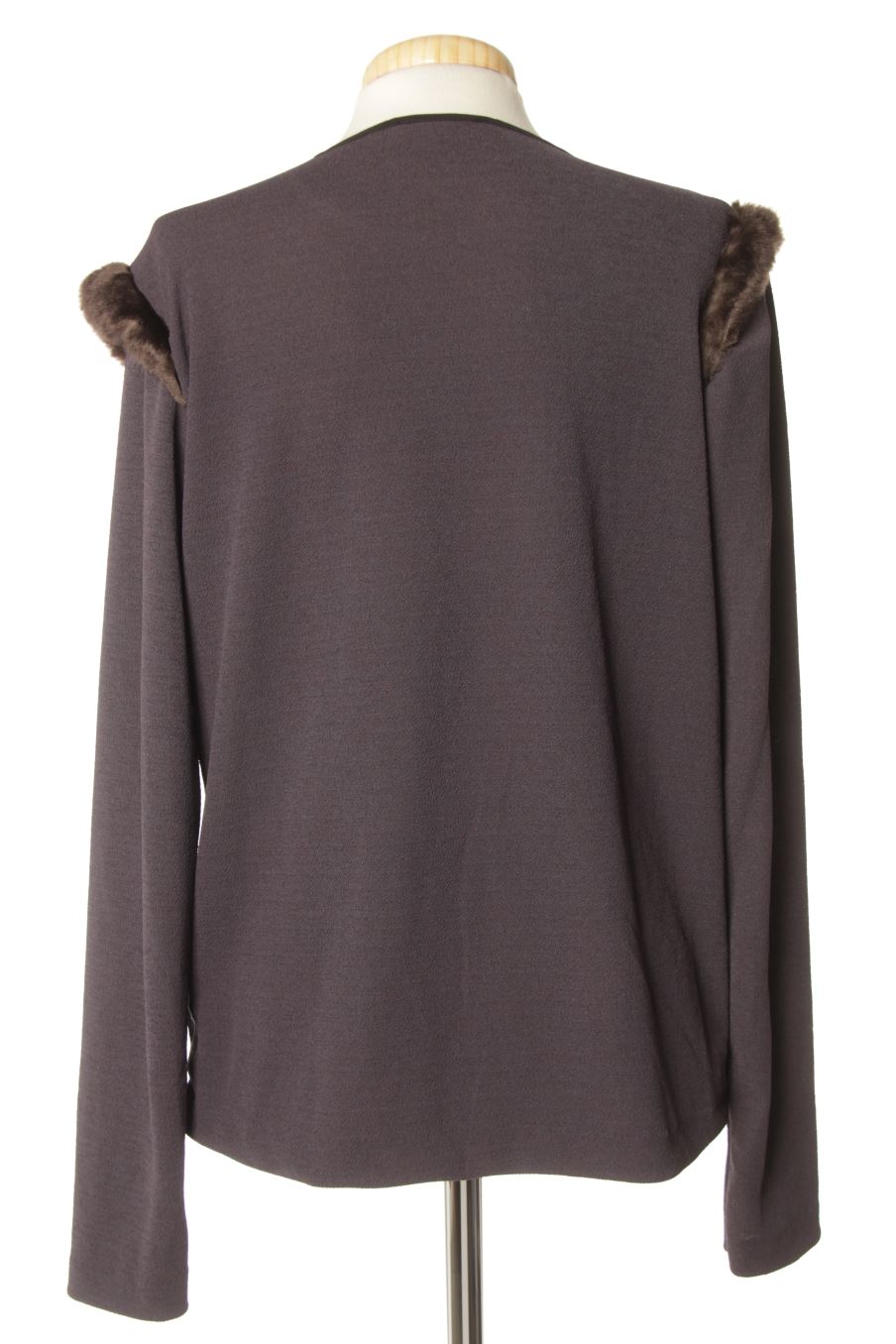 Blouse à manches longues Zara de la taille M, de couleur gris