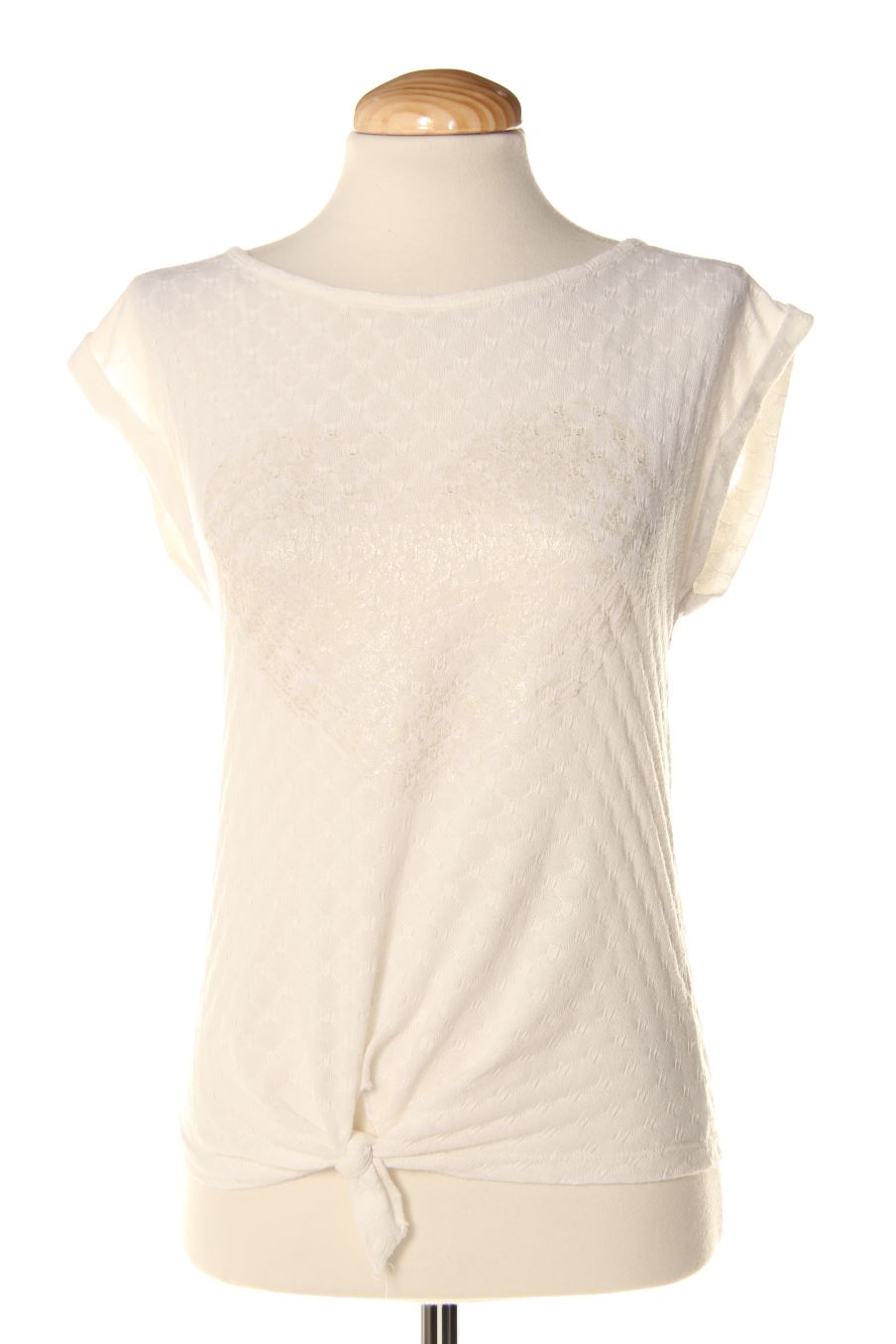 T-shirt Stradivarius de la taille S, de couleur blanc
