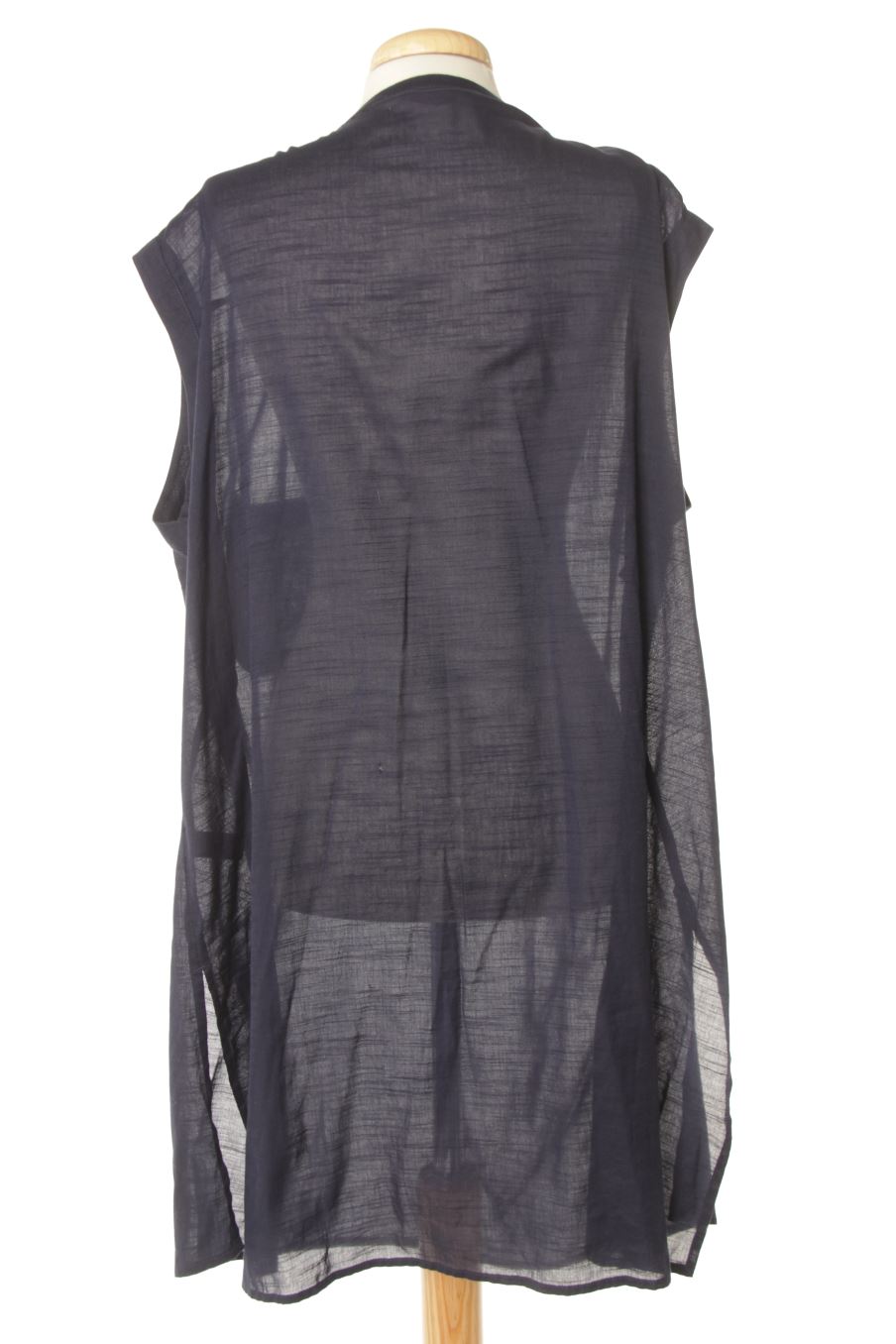Blusa de manga corta de M&S COLLECTION de la talla 46, de color azul marino