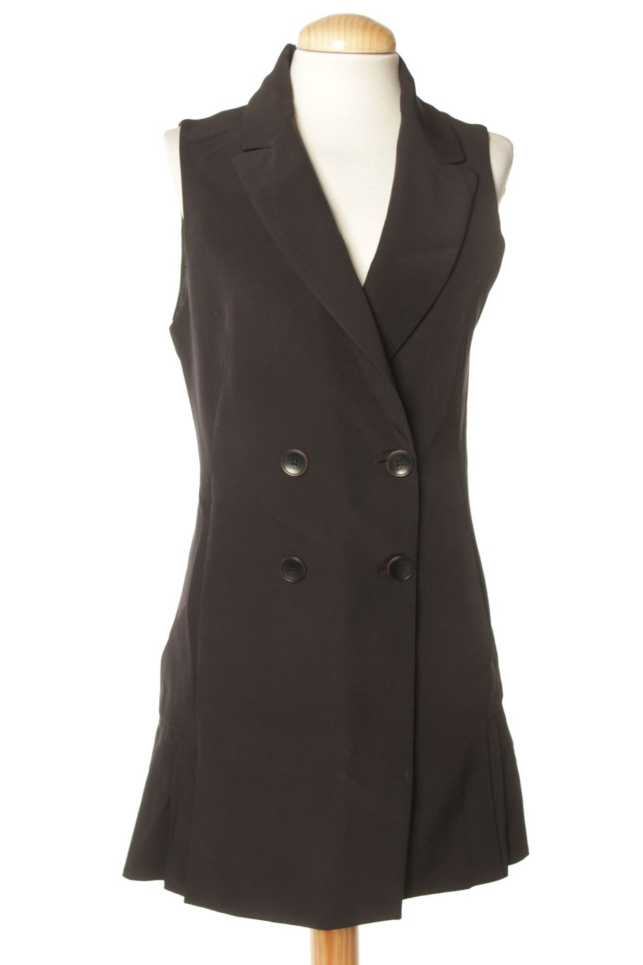 Vestido casual de Zara de la talla XS, de color negro