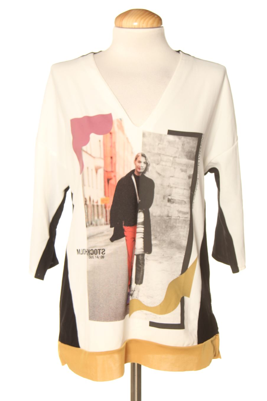 Blouse à manches longues Zara de la taille S, de couleur imprimés
