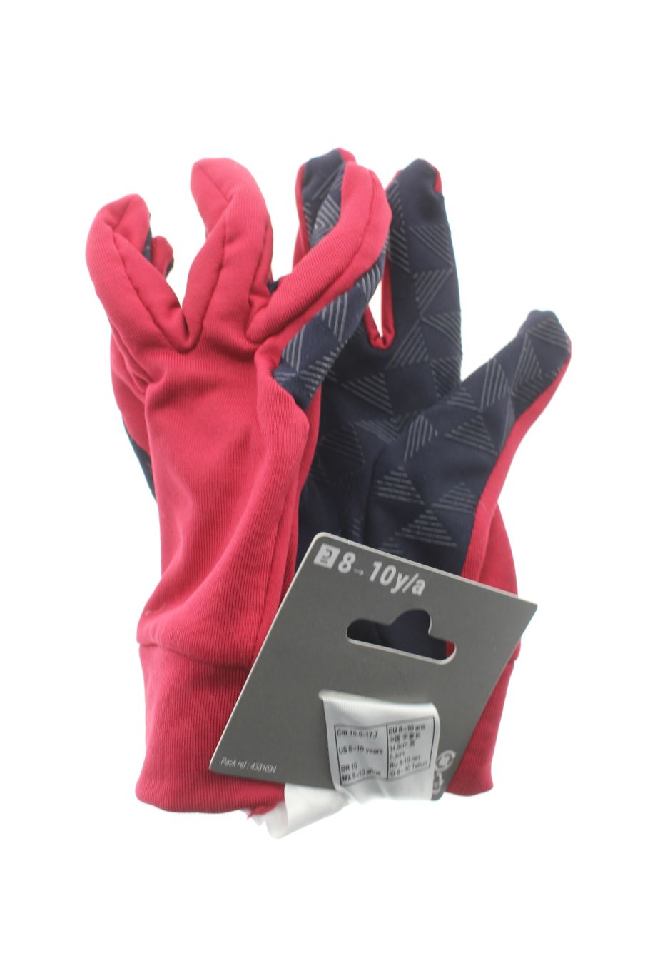 Guantes de Decathlon de la talla 5-8 años con etiqueta