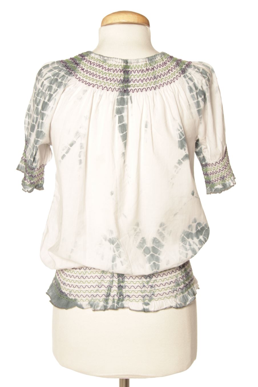 Blouse à manches courtes Desigual de la taille S, de couleur blanc