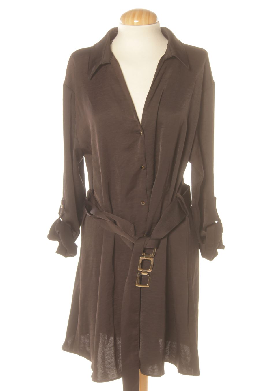 Vestito casual de Zara de la talla M, de color nero
