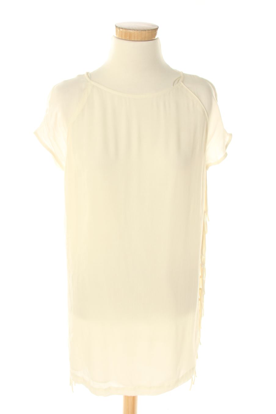 Vestido casual de Mango de la talla XS, de color blanco