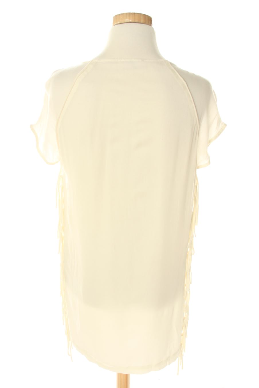 Vestido casual de Mango de la talla XS, de color blanco
