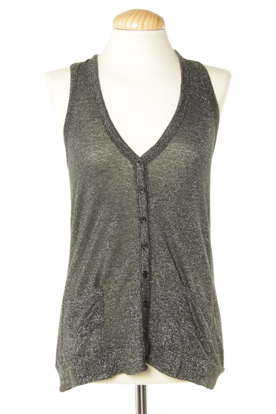 Top Miss Loona de la taille S, de couleur gris