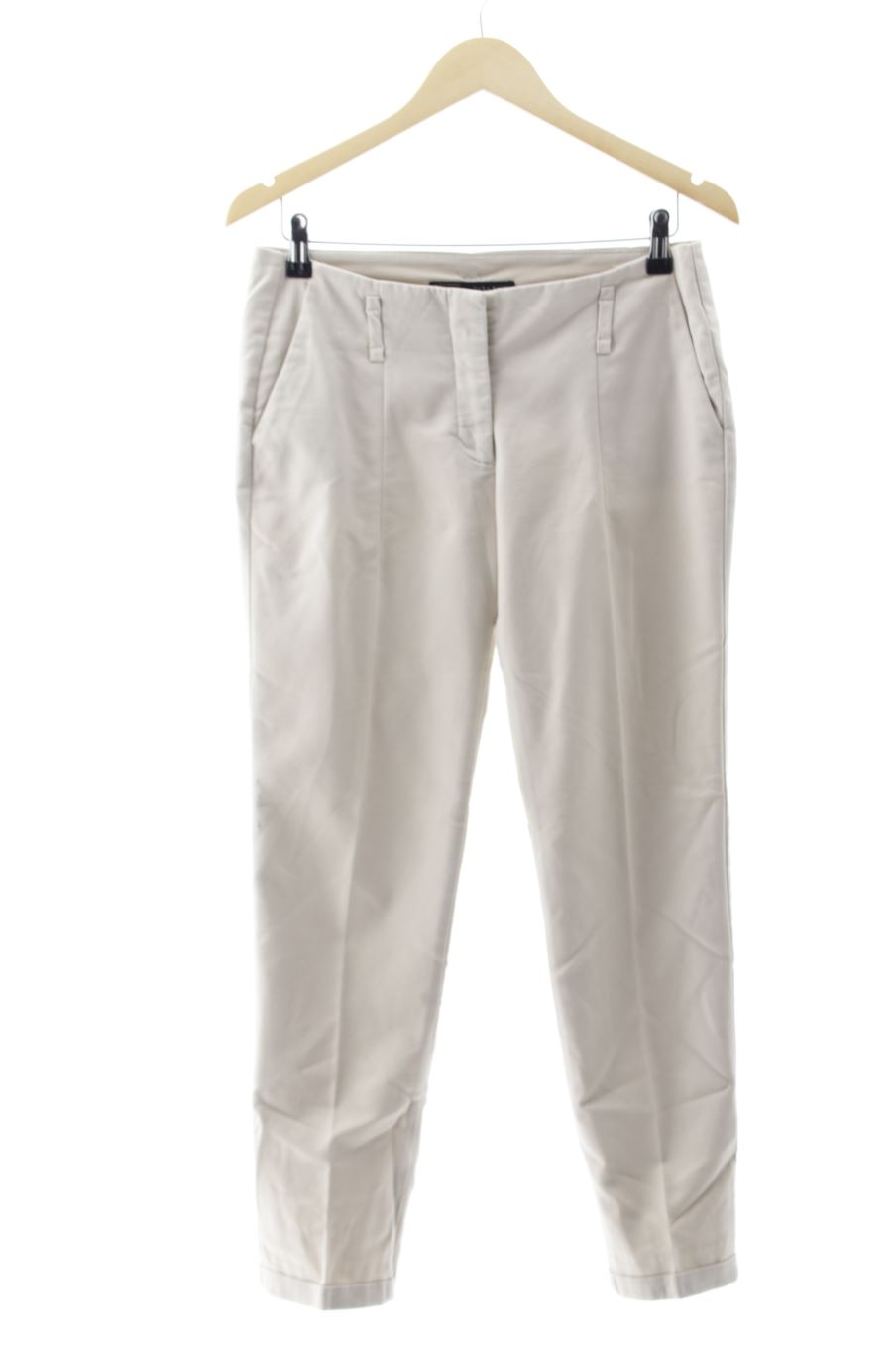 Pantalón de Zara de la talla 36, de color beige